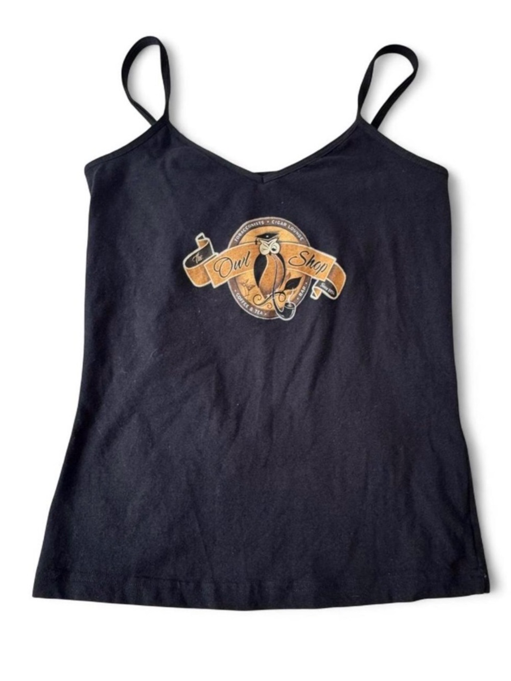 Vintage “Owl Shop” Graphic Camisole Tank Top